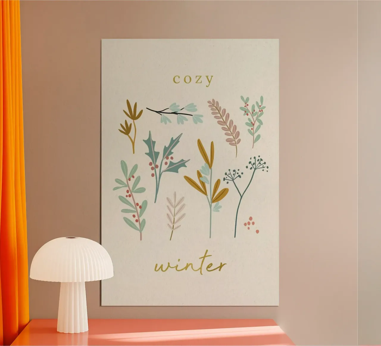 Cozy Winter poster da Goed Blauw