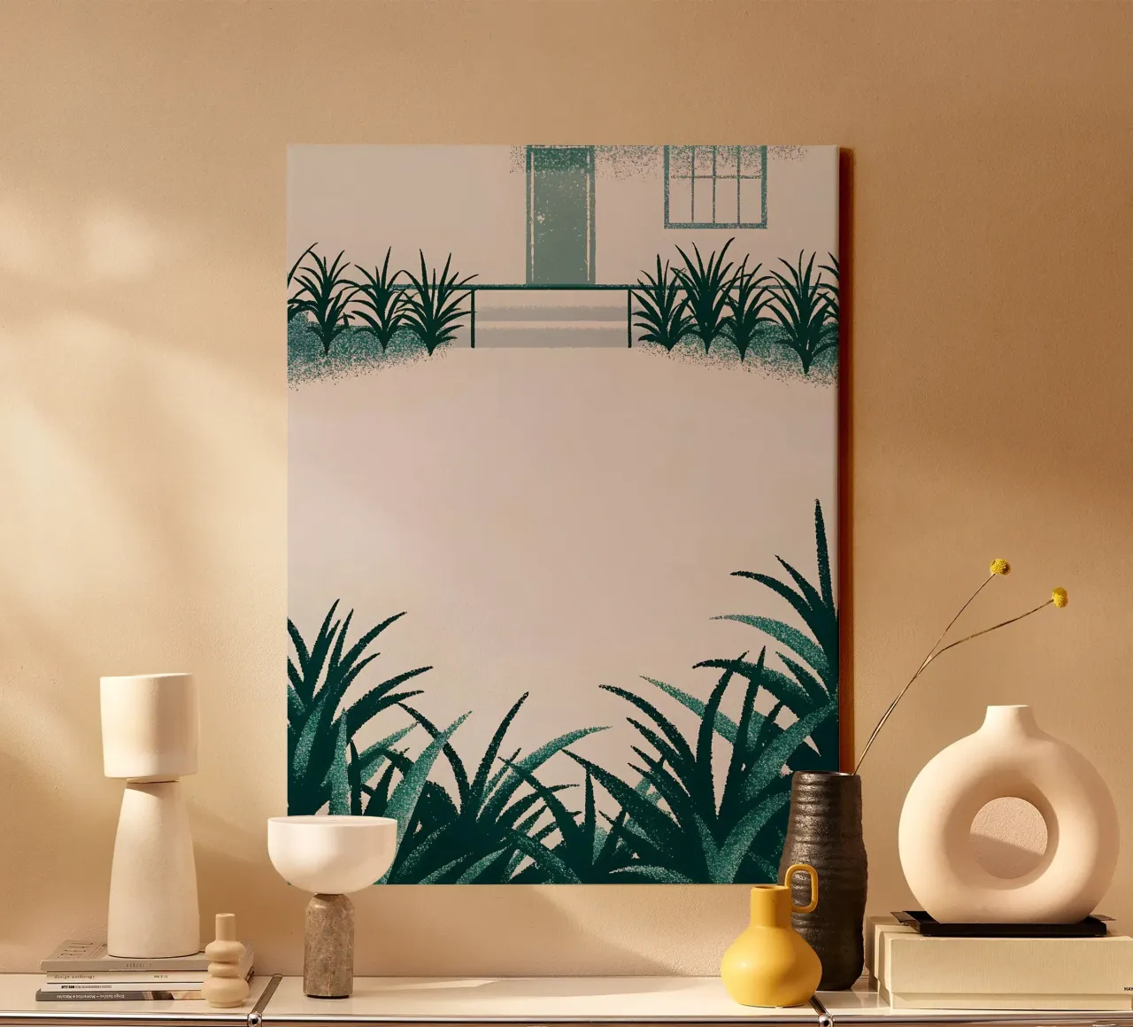 Giardino anteriore tela con Cornice a cassetta da SOUL SHOP