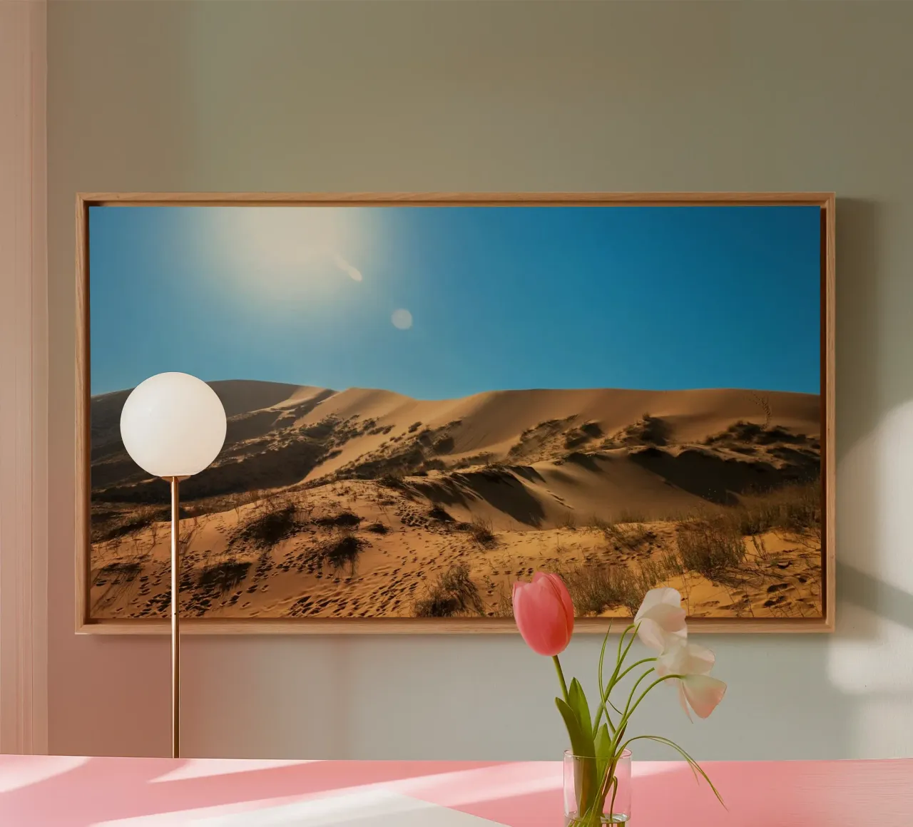 dune luminose tela con Cornice a cassetta da life of sands