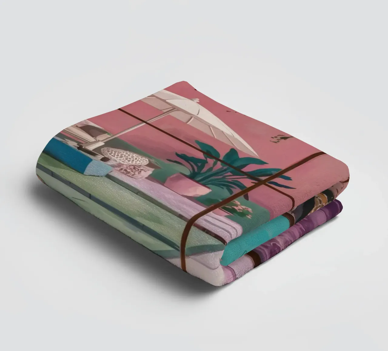 Roseate Patio Calm asciugamano da bagno da Opal Strokes