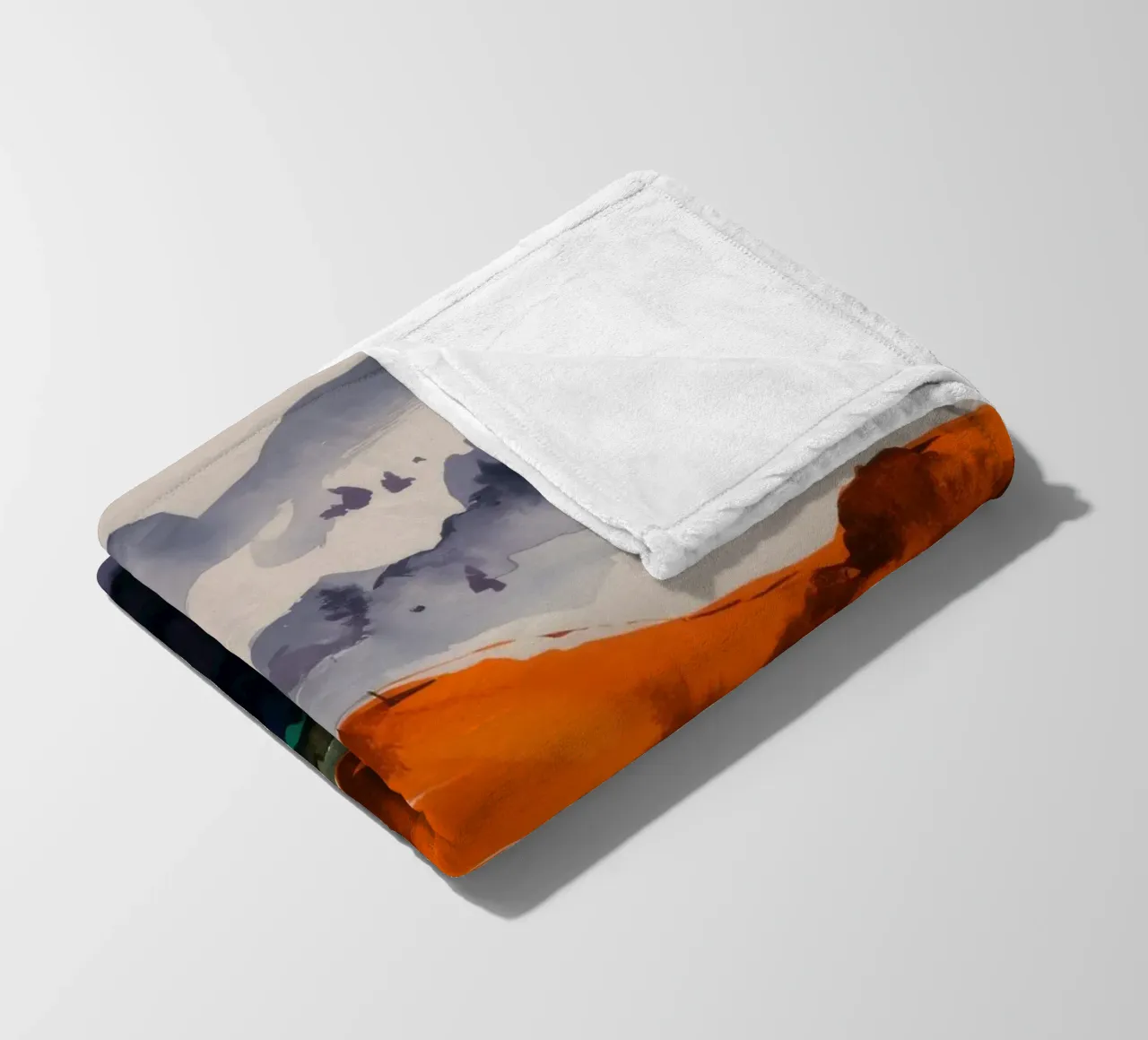 Acquerello Mountain Mood coperta in pile da Silk Palette