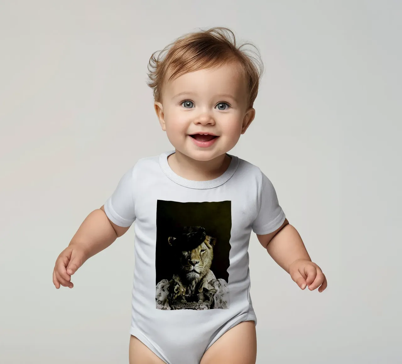 Classy Lioness body neonato maniche corte da Wouter Rikken