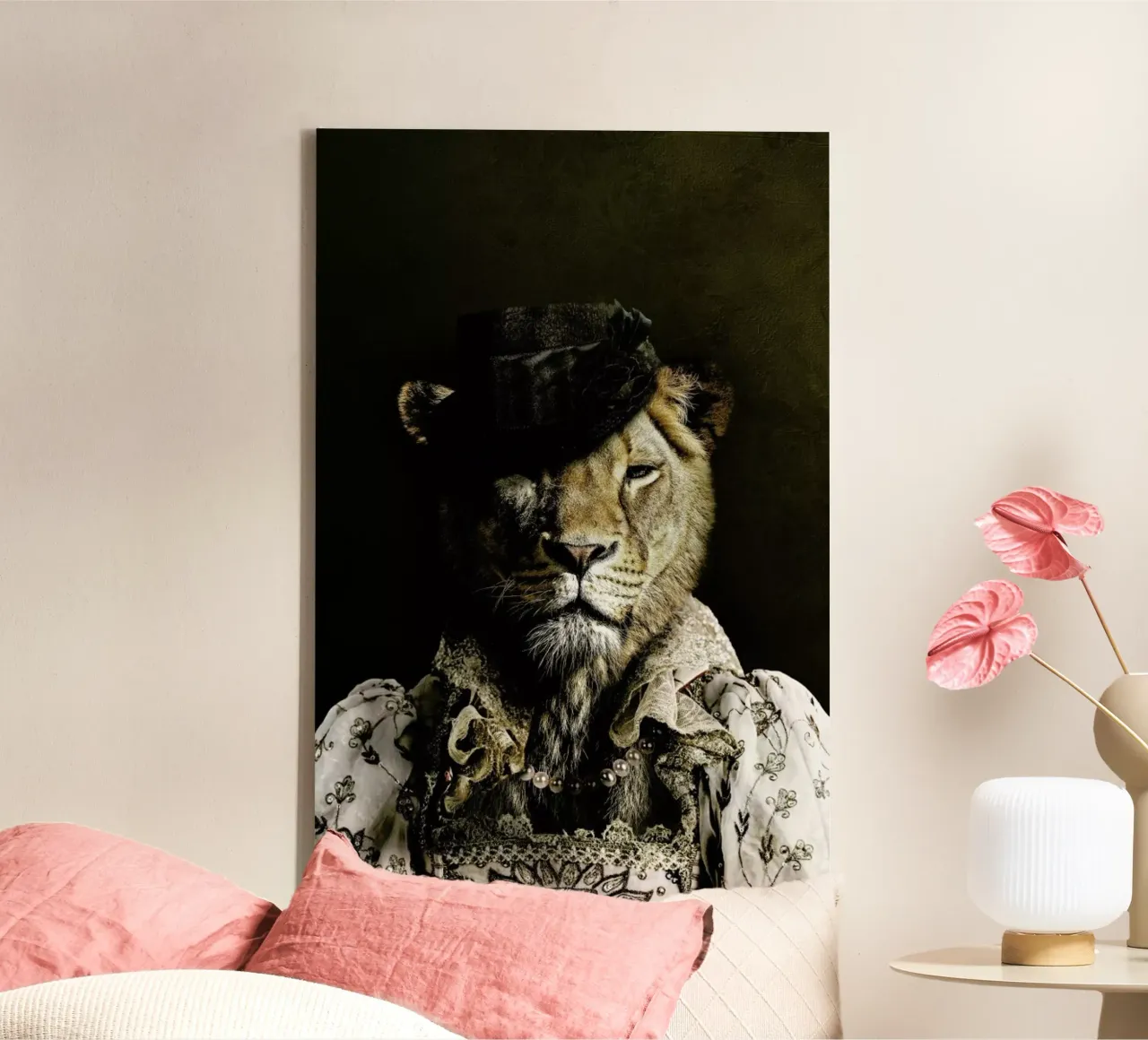 Classy Lioness tela con Cornice a cassetta da Wouter Rikken