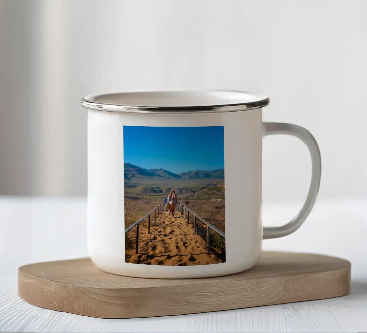 sabbia per bambini tazza in smalto da life of sands