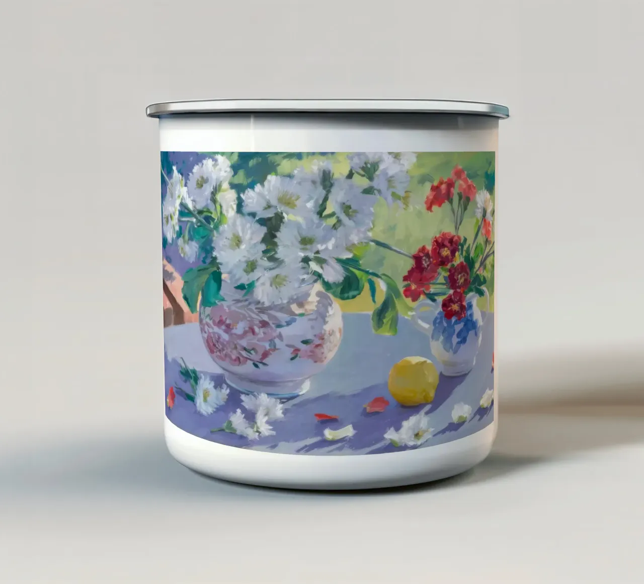 Agrumi in fiore tazza in smalto da Celestial Harmony