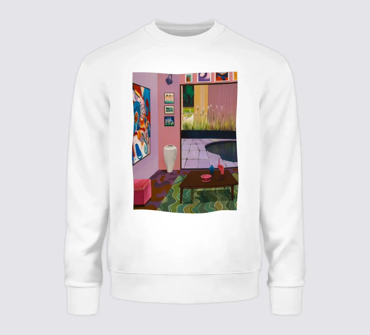 Salón Coral Rose sudadera de Opal Strokes