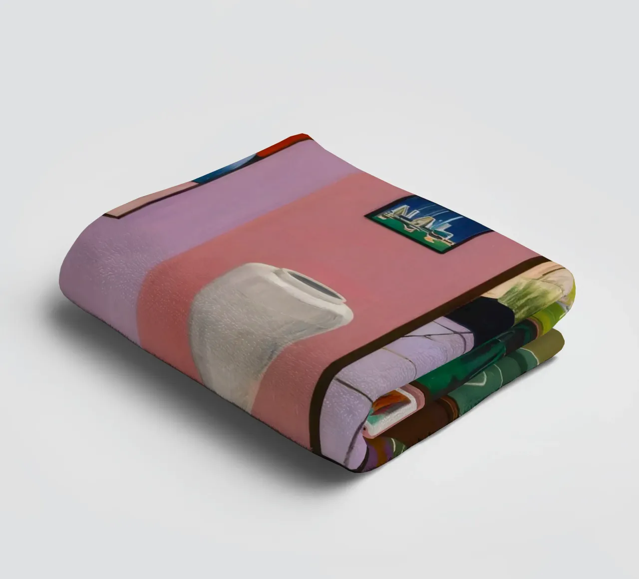 Salone della rosa corallina asciugamano da bagno da Opal Strokes