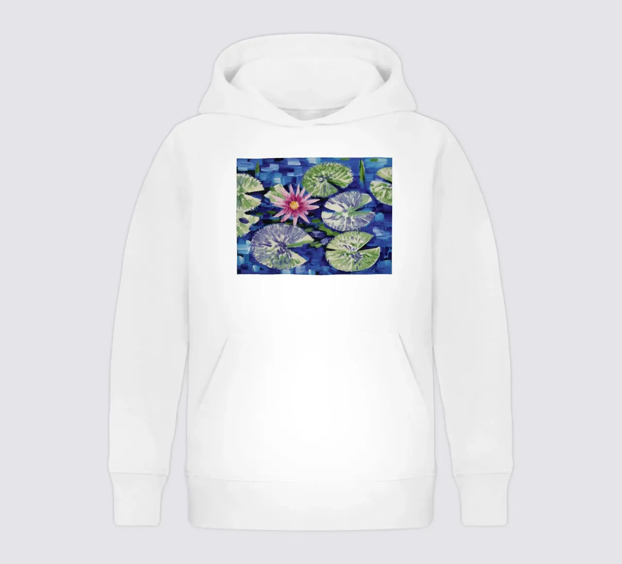 Lotus Pond Serenity kids hoodie by Dream Spectrum