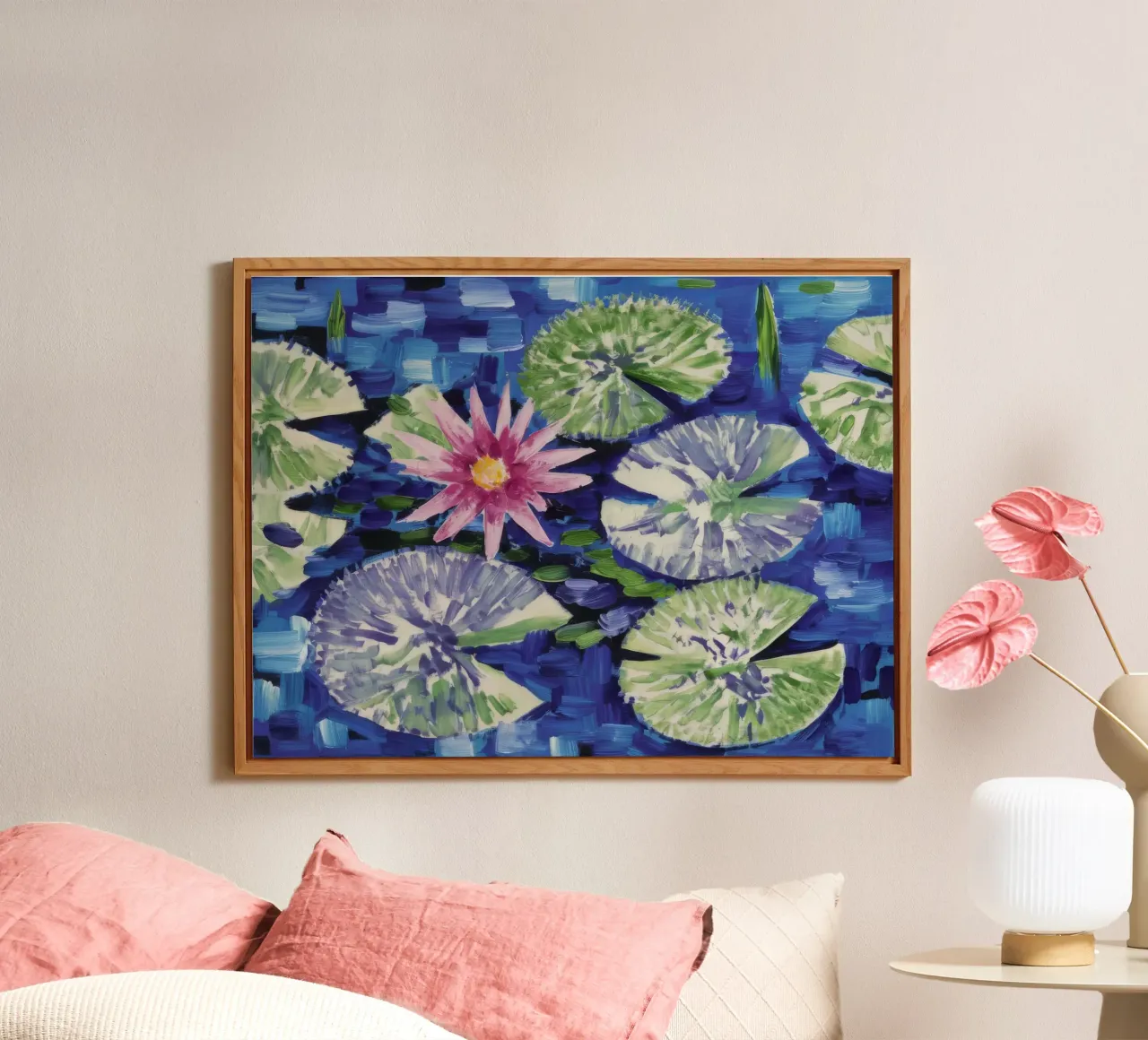 Lotus Pond Serenity alu-dibond by Dream Spectrum