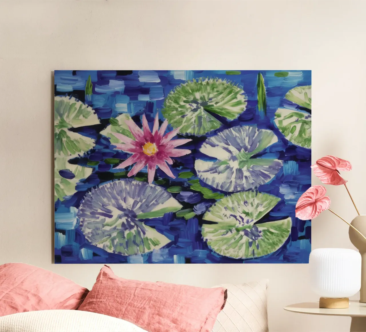 Lotus Pond Serenity alu-dibond by Dream Spectrum