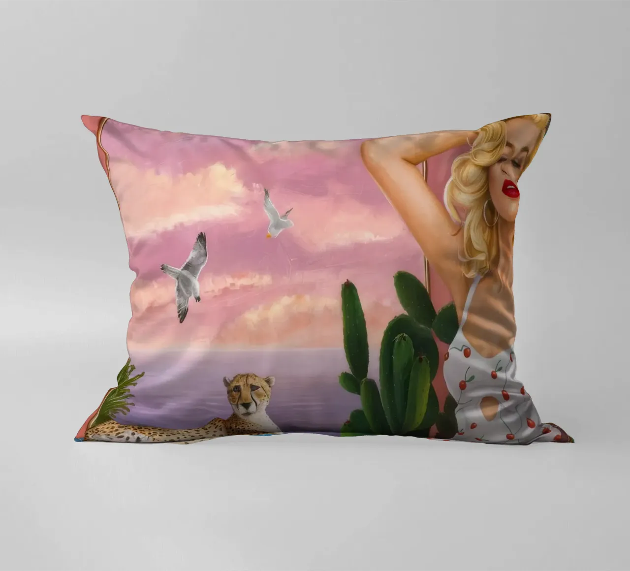 Retro Wave Siren cuscino da Infinite Chroma