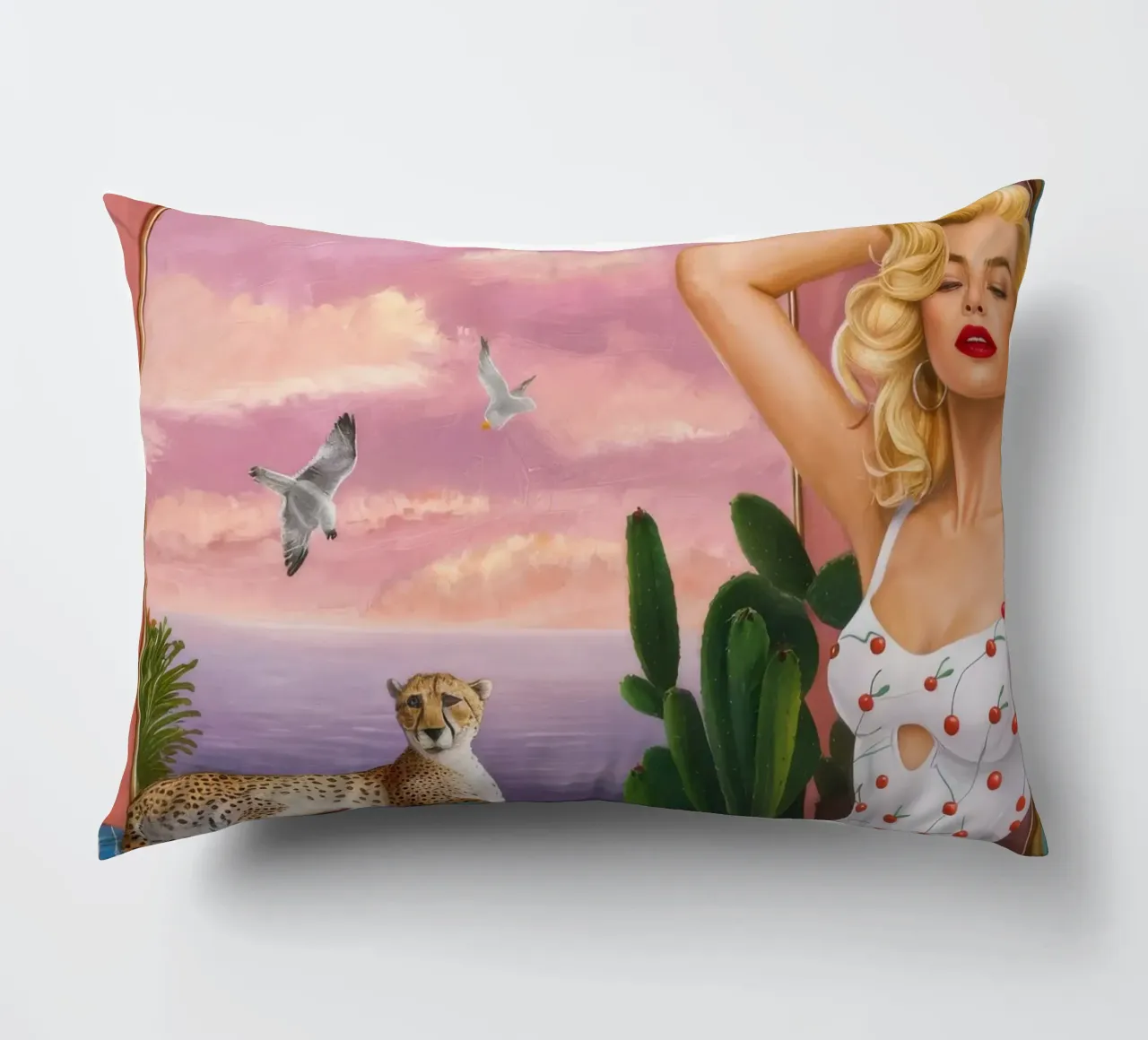 Retro Wave Siren cuscino da Infinite Chroma