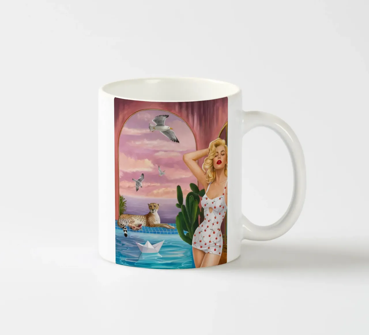 Retro Wave Siren tazza in ceramica da Infinite Chroma