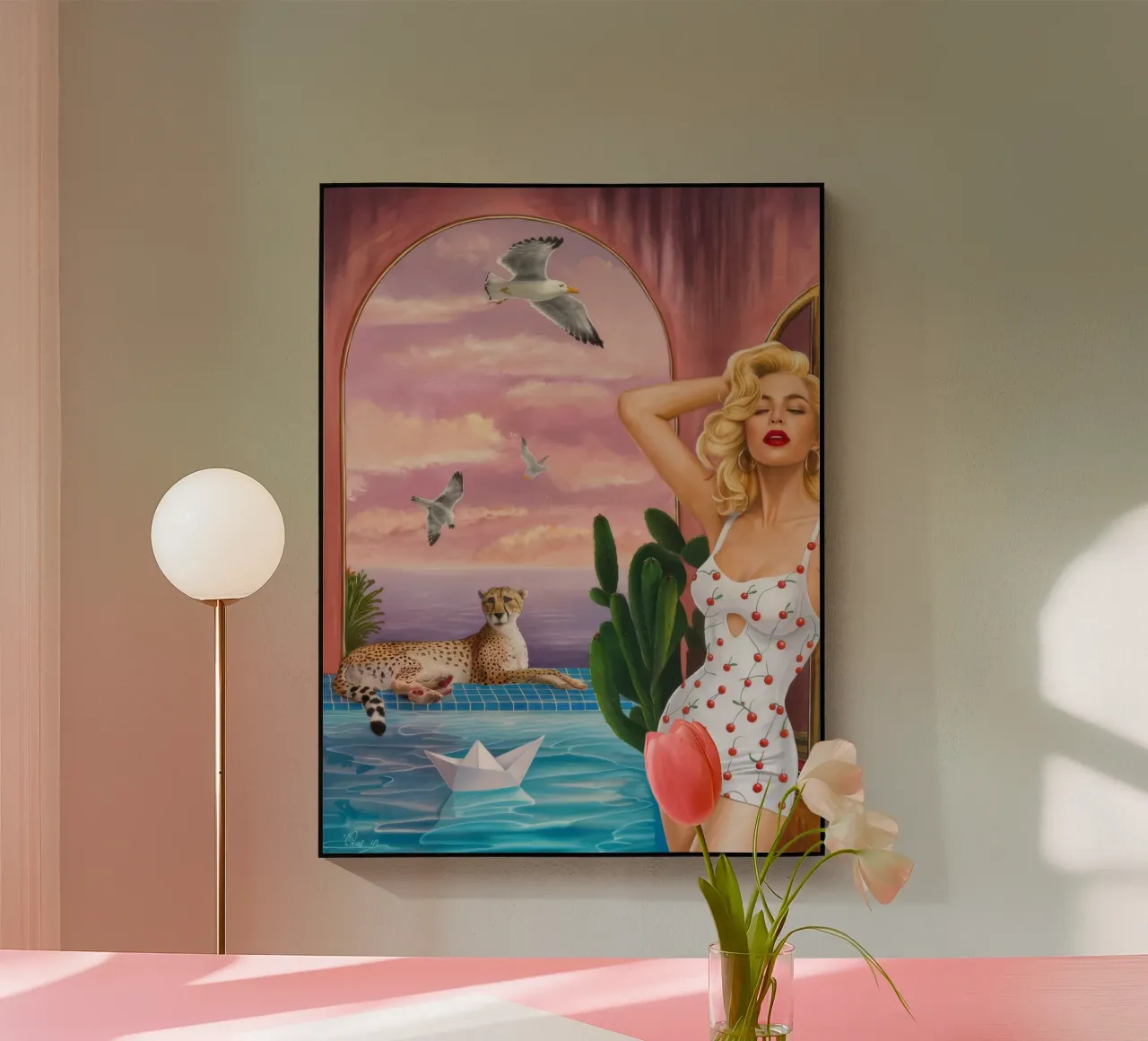 Retro Wave Siren plexiglass da Infinite Chroma