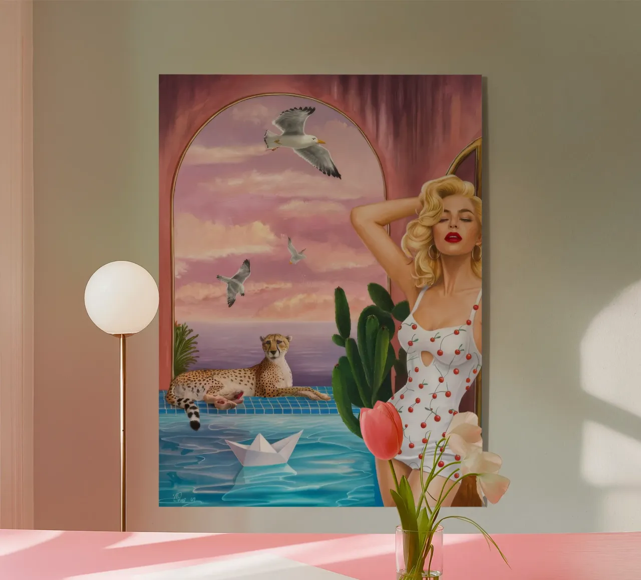 Retro Wave Siren plexiglass da Infinite Chroma