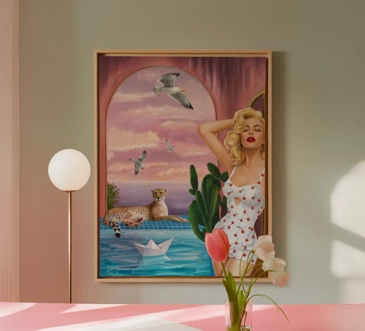 Retro Wave Siren tela da Infinite Chroma