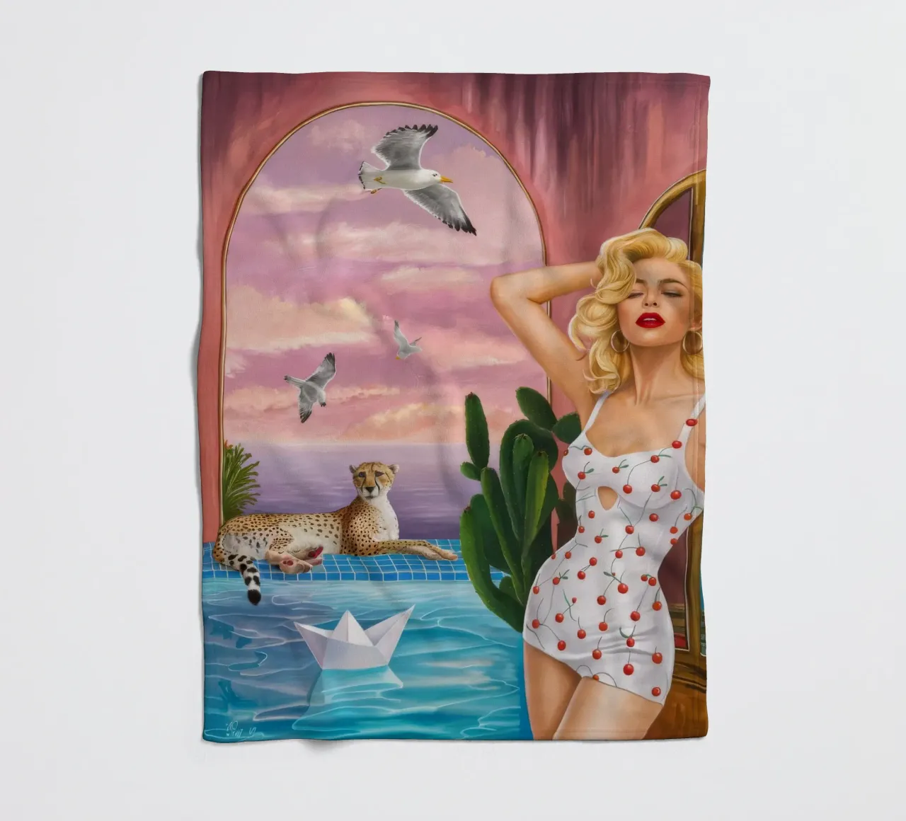 Retro Wave Siren coperta in pile da Infinite Chroma