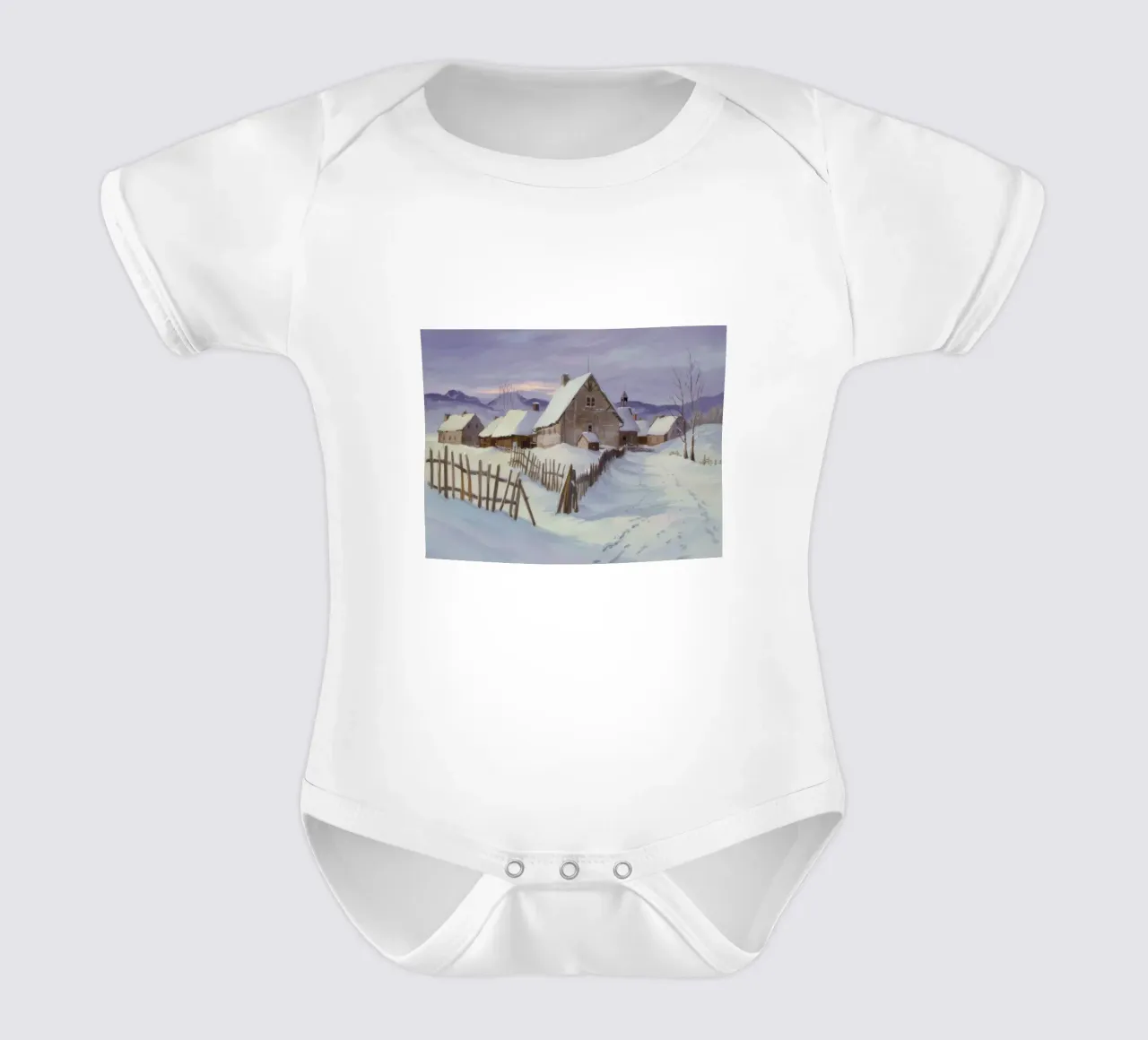 Cascina Snowbound Pace body neonato maniche corte da Radiance Landscape