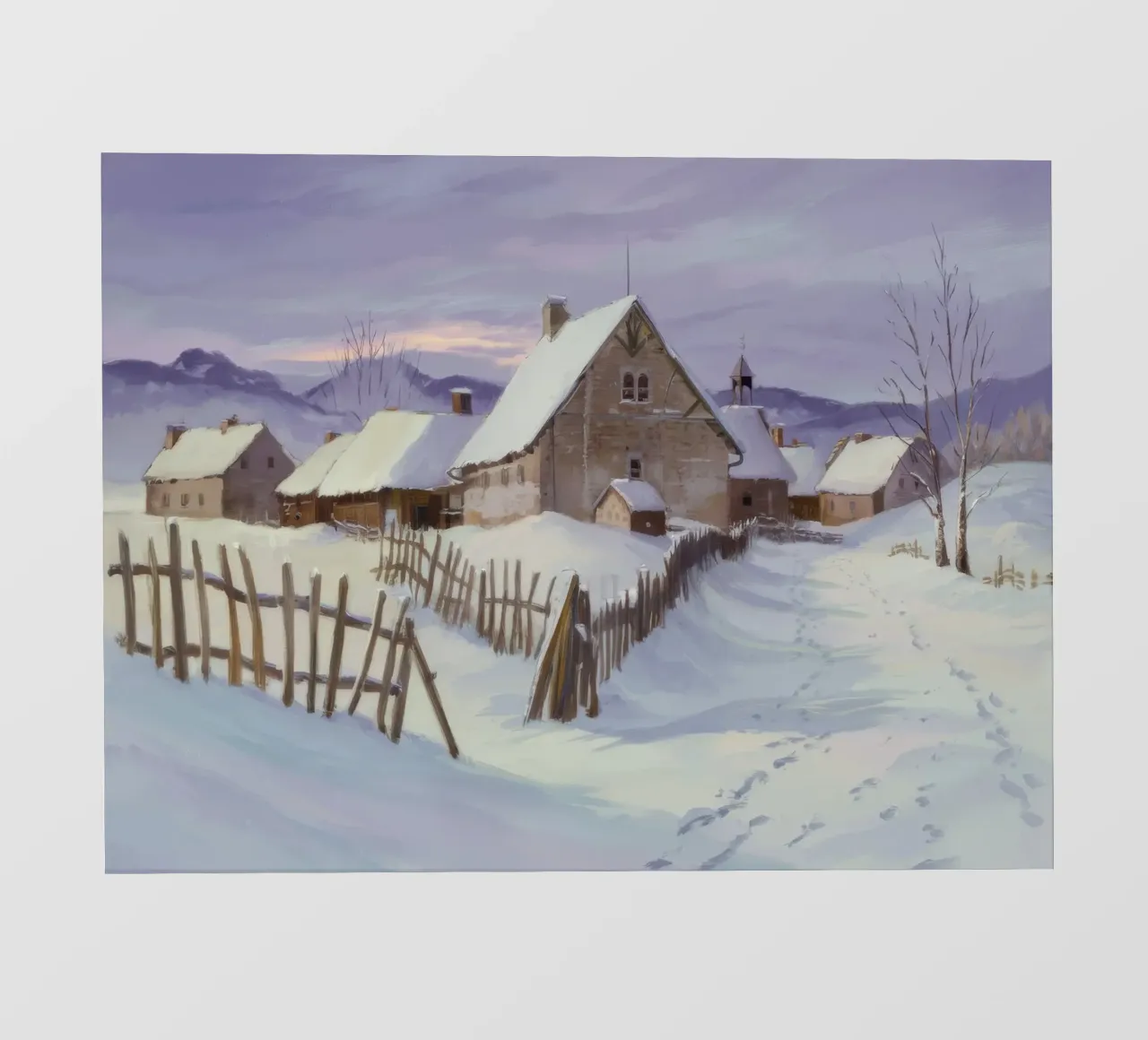 Cascina Snowbound Pace pellicola backlit da Radiance Landscape