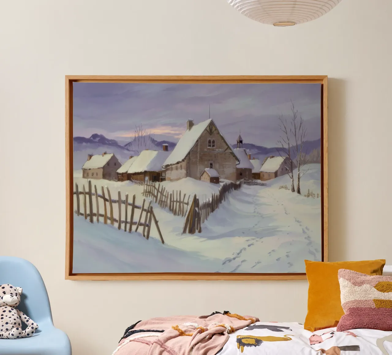 Cascina Snowbound Pace tela con Cornice a cassetta da Radiance Landscape