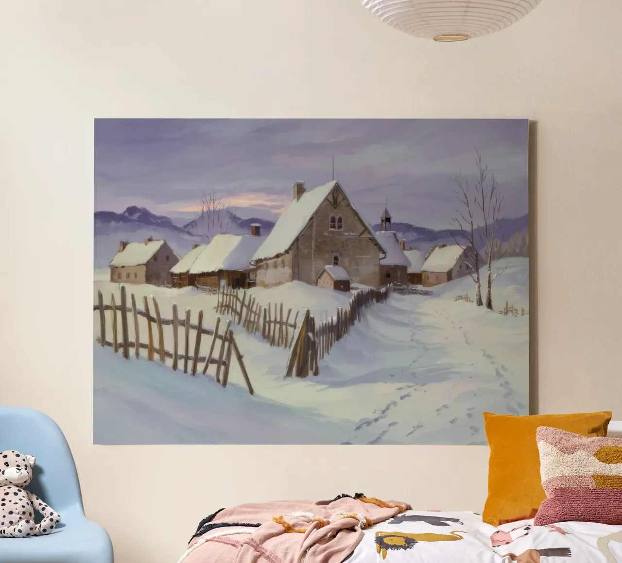 Cascina Snowbound Pace tela con Cornice a cassetta da Radiance Landscape