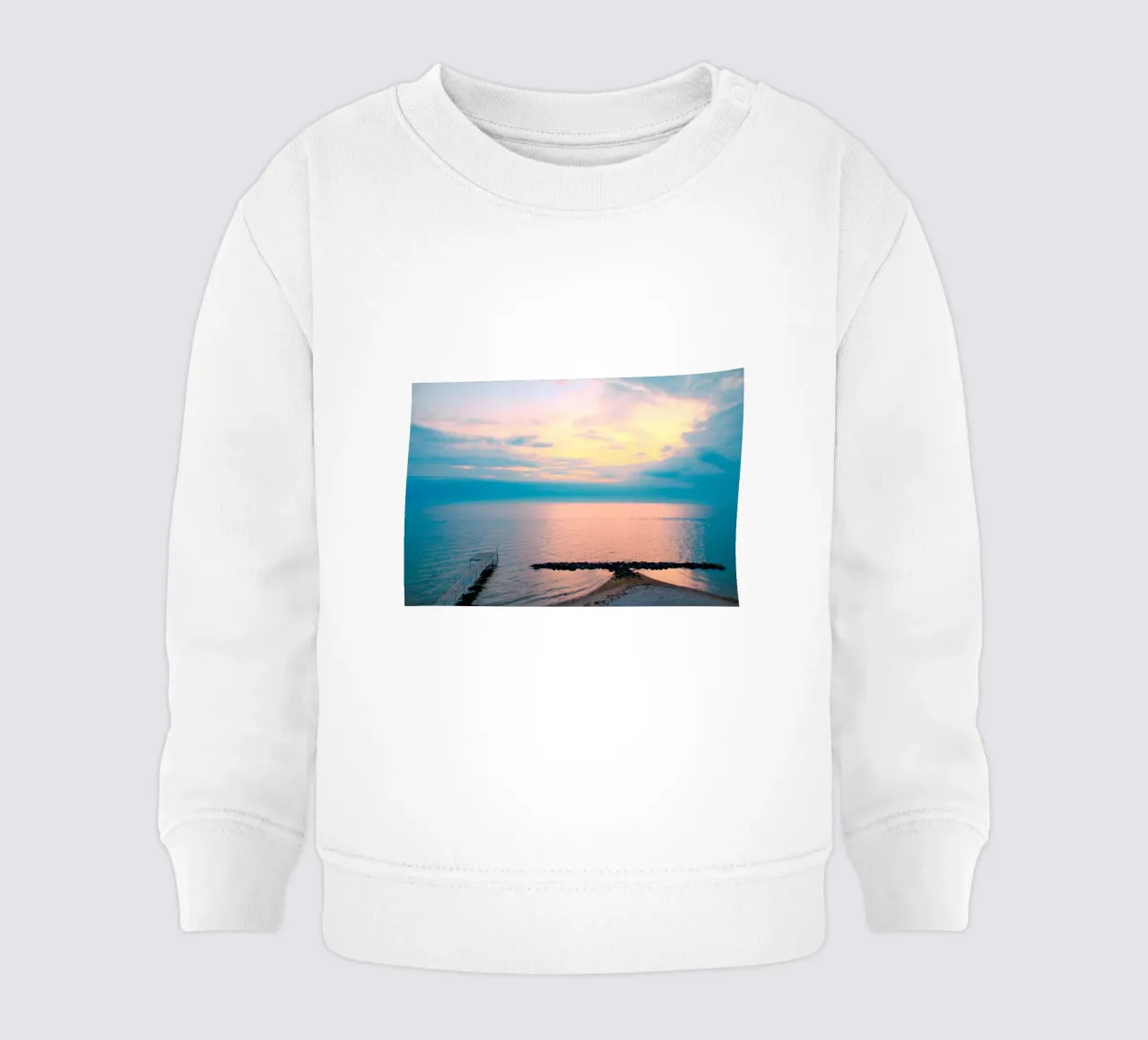 molo oceanico felpa neonato da space words