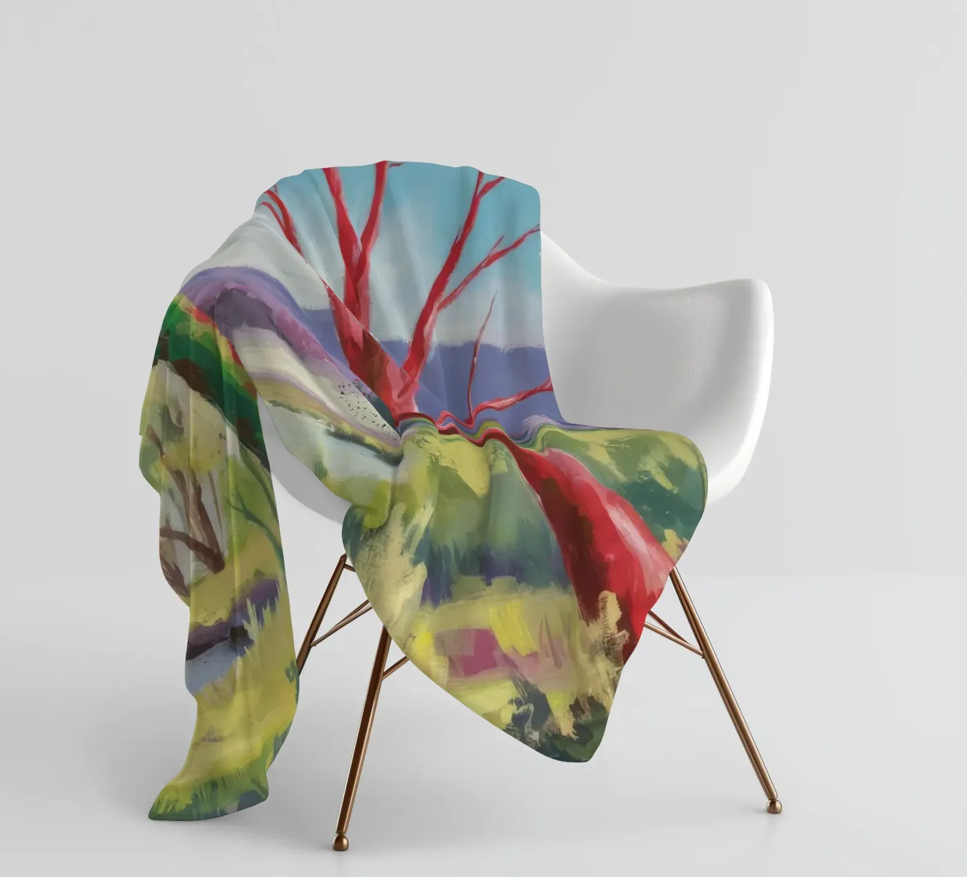 Crimson Tree Path fleecedeken van Celestial Harmony