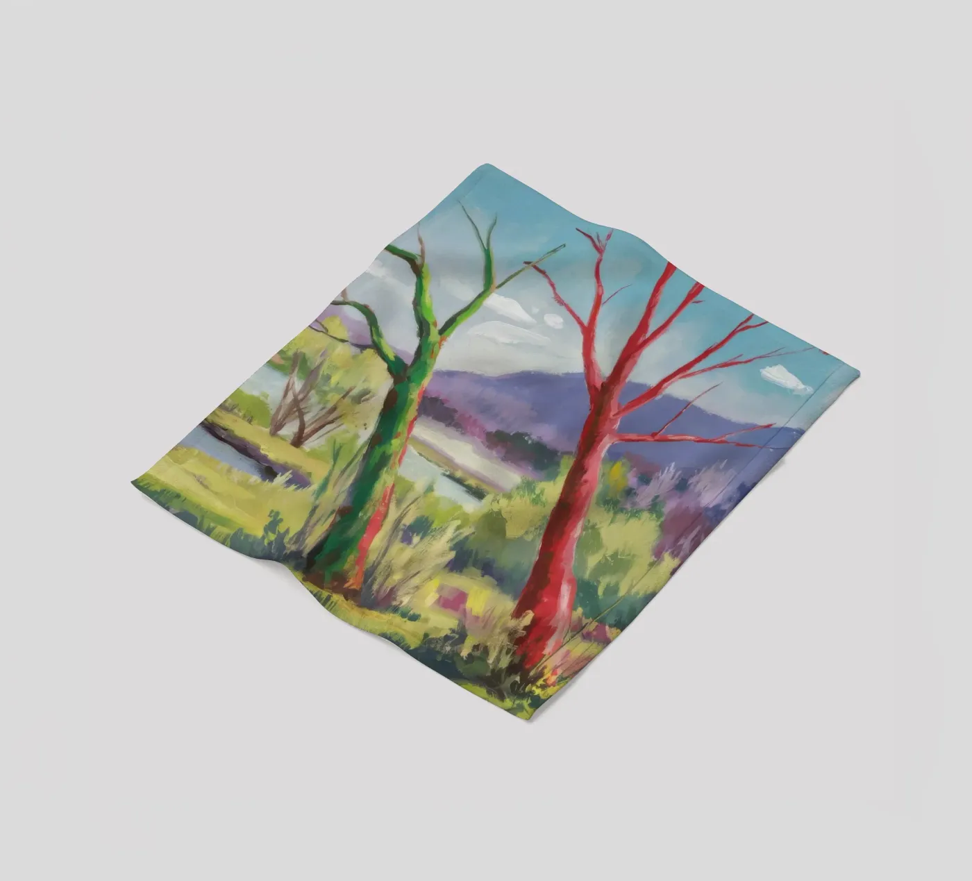 Crimson Tree Path fleecedeken van Celestial Harmony