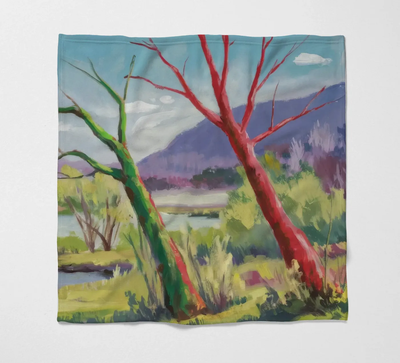 Crimson Tree Path fleecedeken van Celestial Harmony