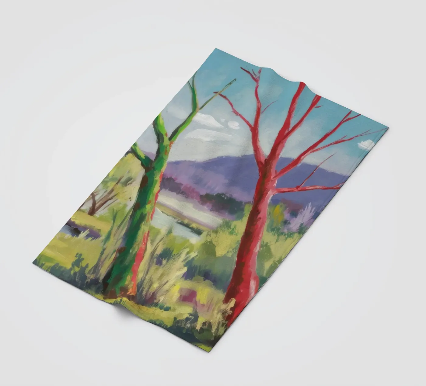 Crimson Tree Path fleecedeken van Celestial Harmony