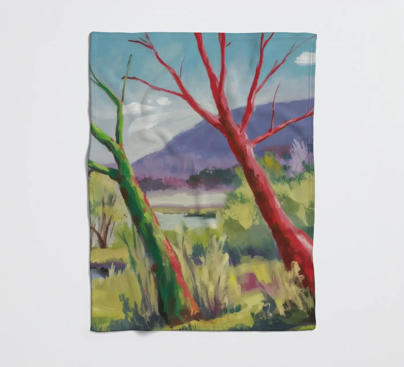 Crimson Tree Path fleecedeken van Celestial Harmony