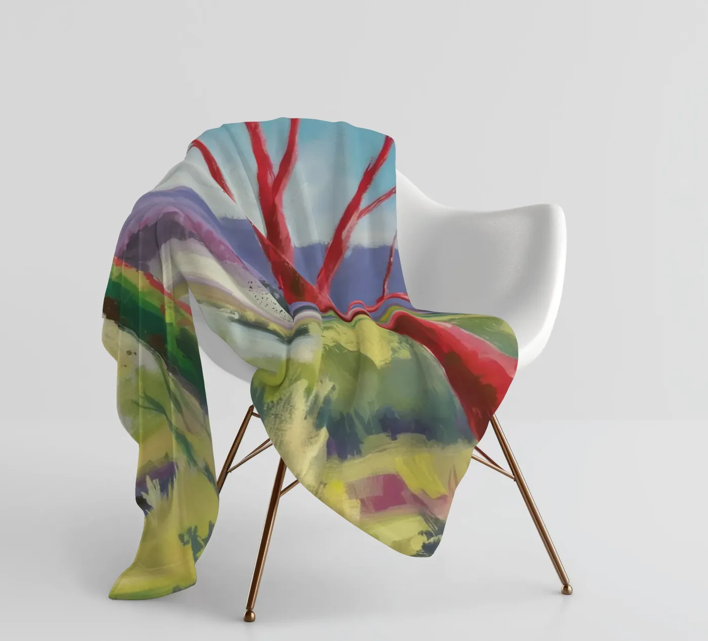 Crimson Tree Path fleecedeken van Celestial Harmony