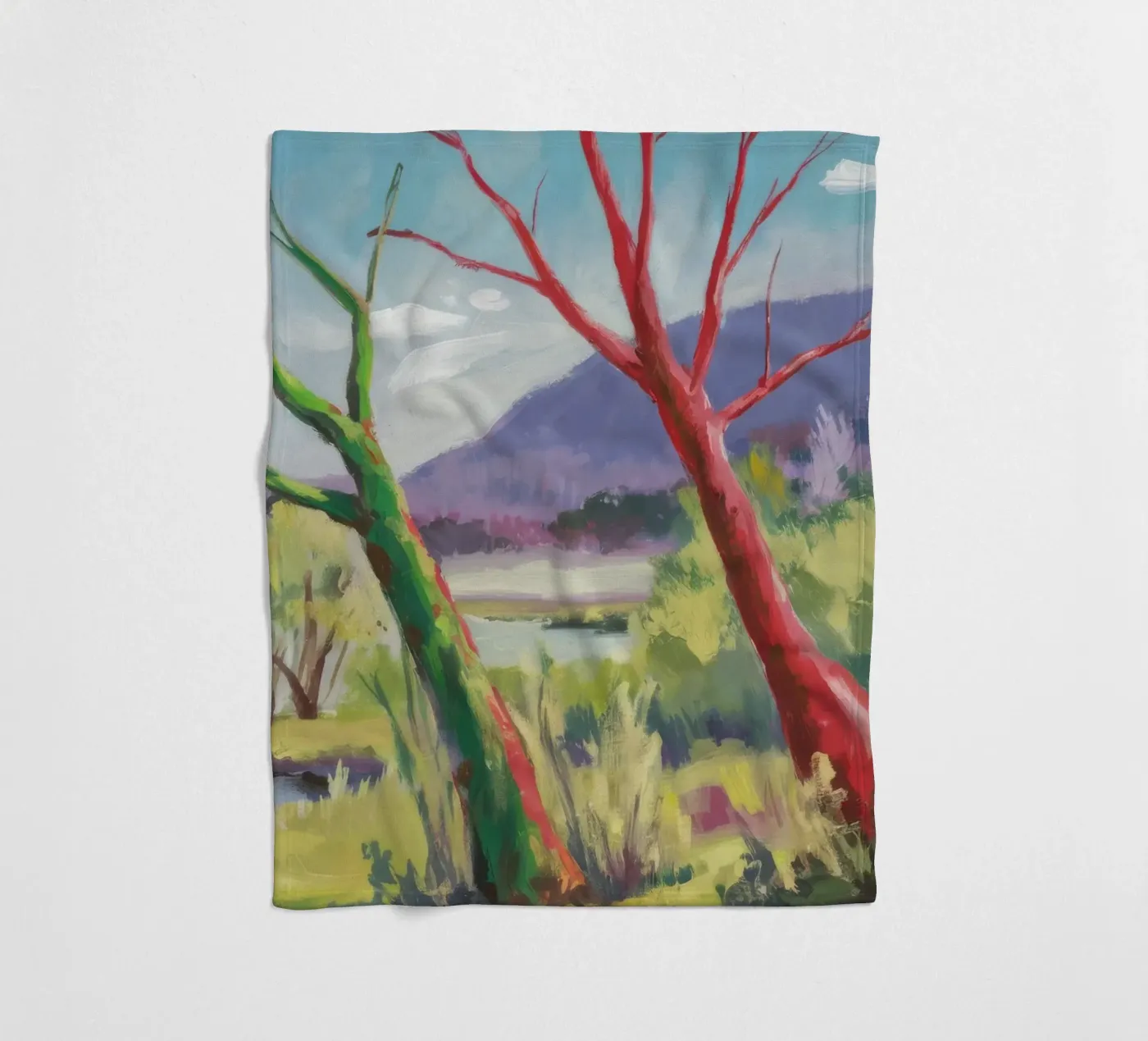 Crimson Tree Path fleecedeken van Celestial Harmony