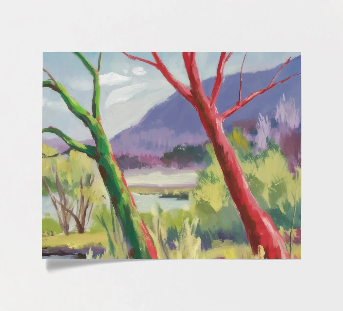 Crimson Tree Path sticker sheet by Celestial Harmony