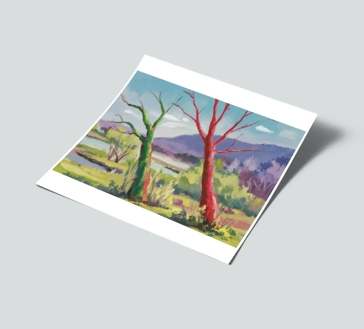 Crimson Tree Path sticker sheet by Celestial Harmony
