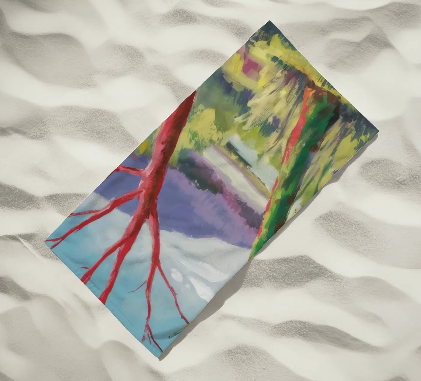 Sentiero degli alberi cremisi telo mare da Celestial Harmony