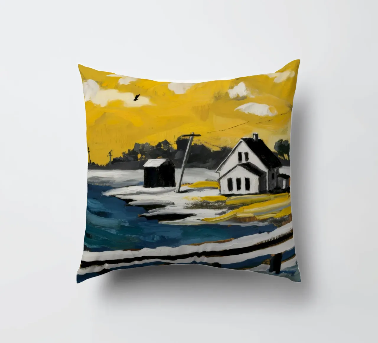 Les estrans abstraits coussin de Silk Palette