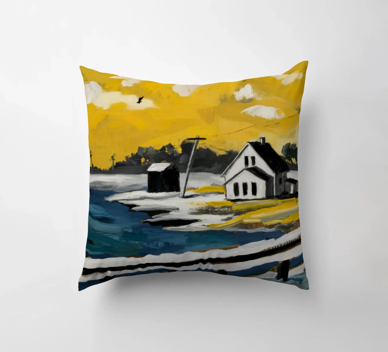 Les estrans abstraits coussin de Silk Palette