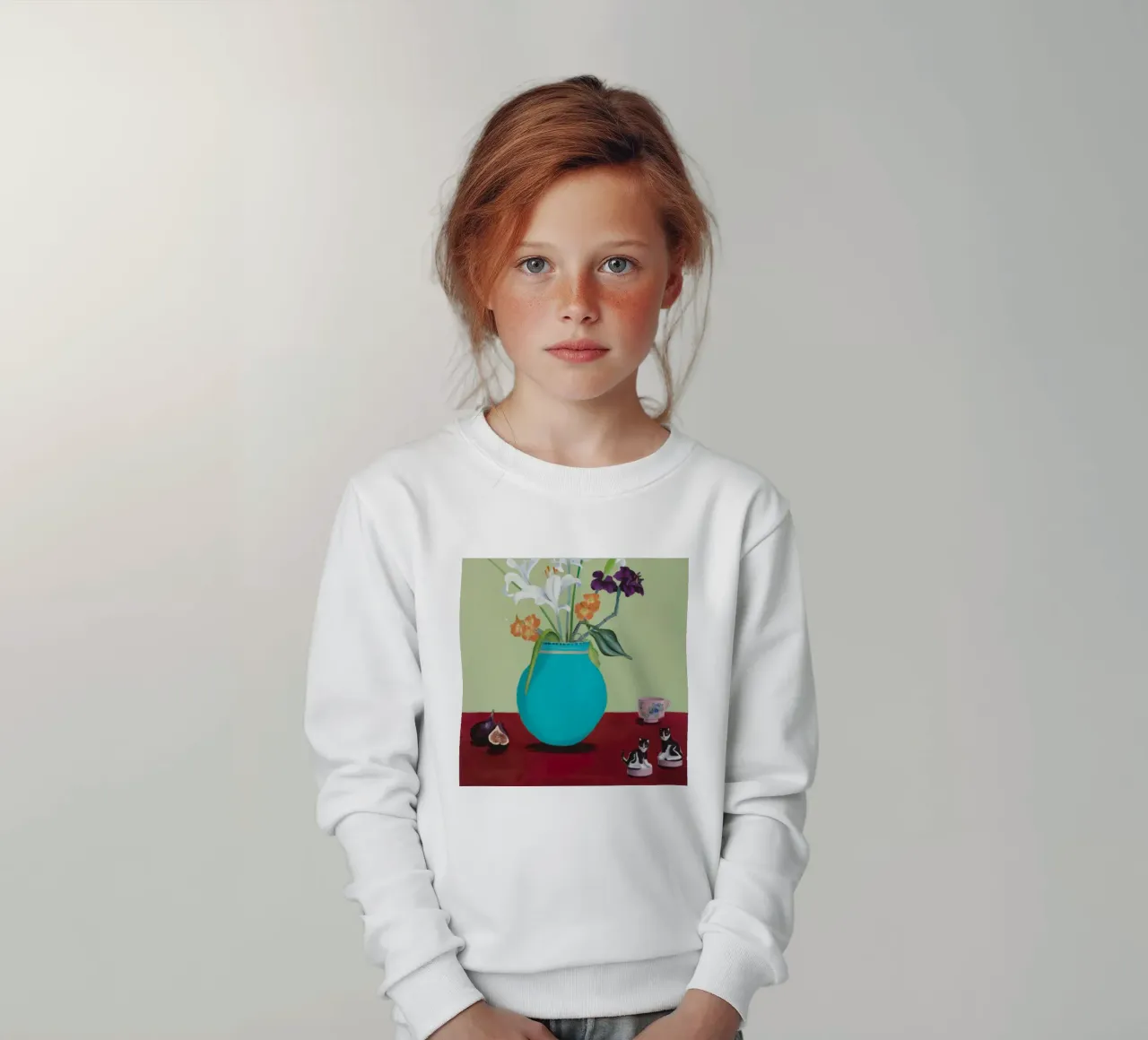 Fichi a fiore d'acqua felpa bambino da Opal Strokes