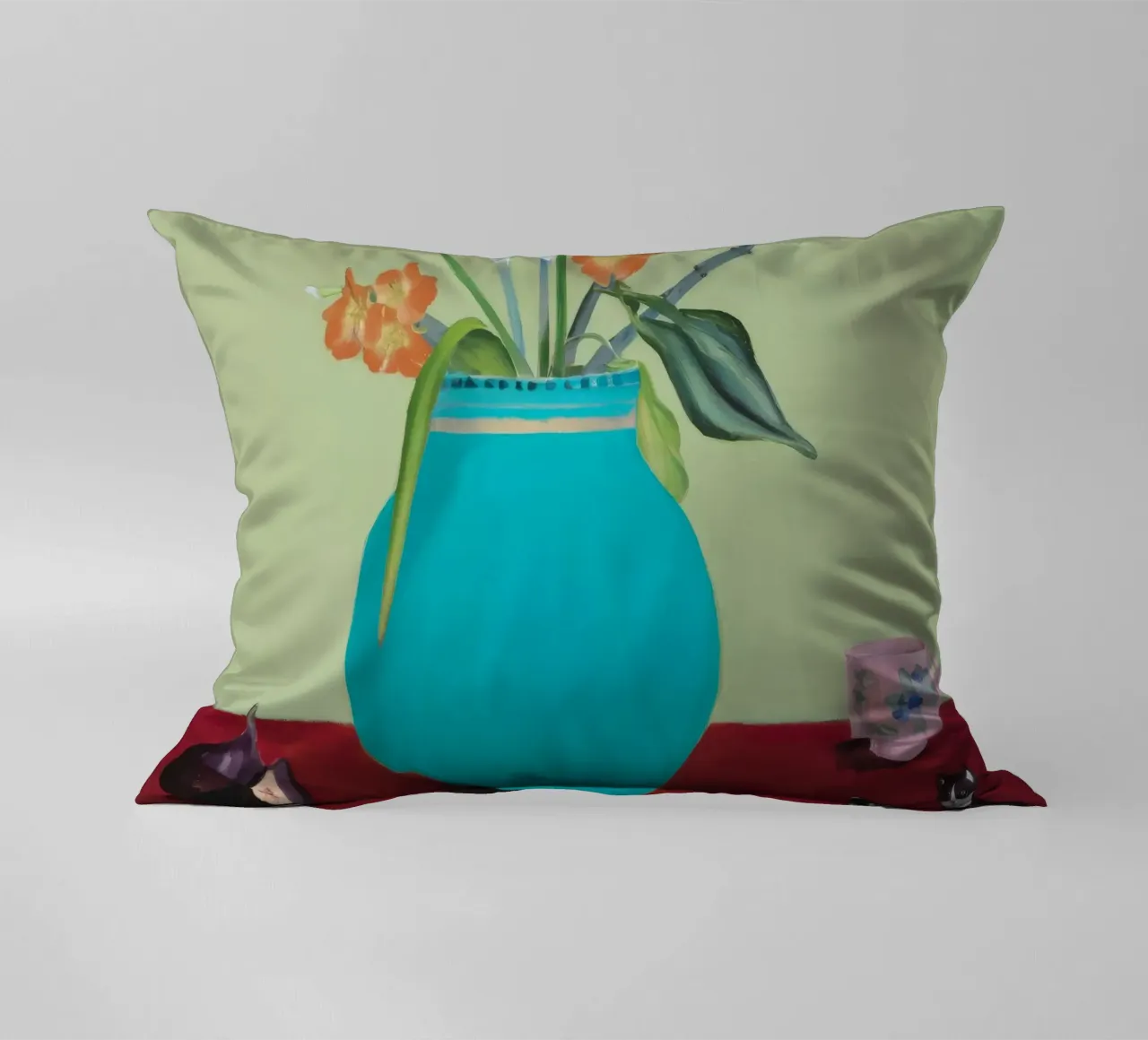 Fichi a fiore d'acqua cuscino da Opal Strokes