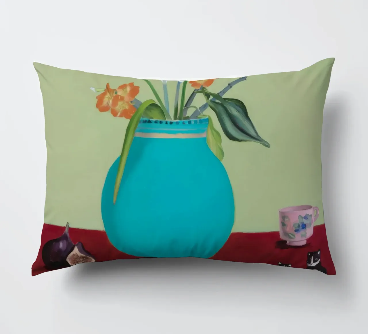Fichi a fiore d'acqua cuscino da Opal Strokes