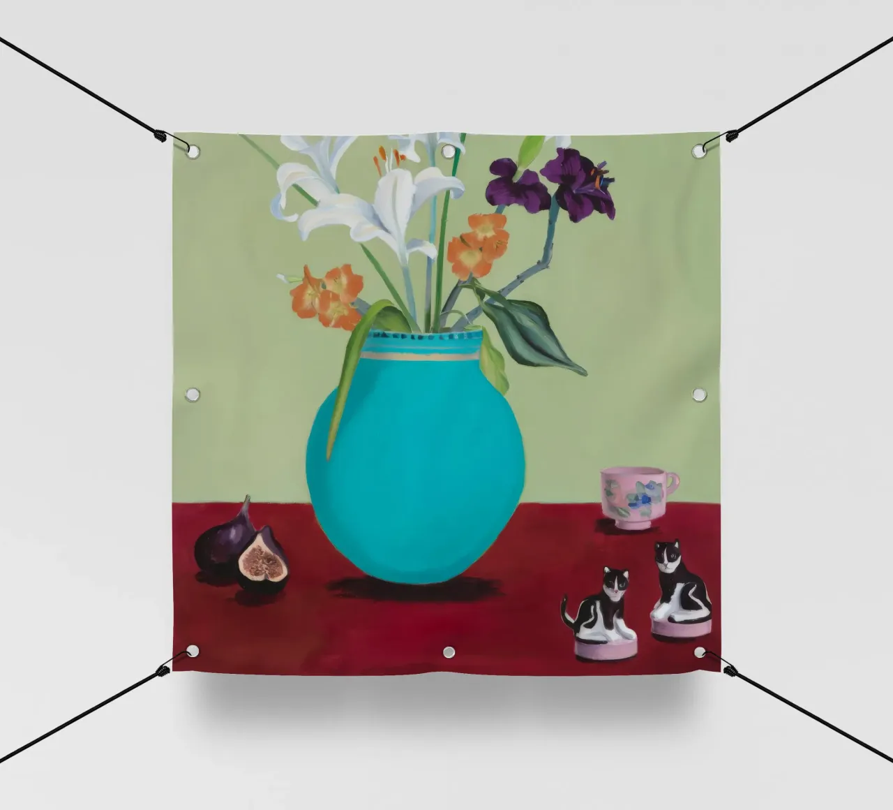 Fichi a fiore d'acqua telo in pvc da Opal Strokes