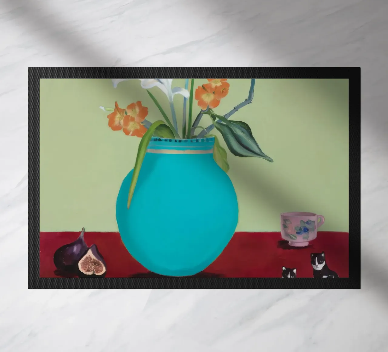 Fichi a fiore d'acqua zerbino da Opal Strokes
