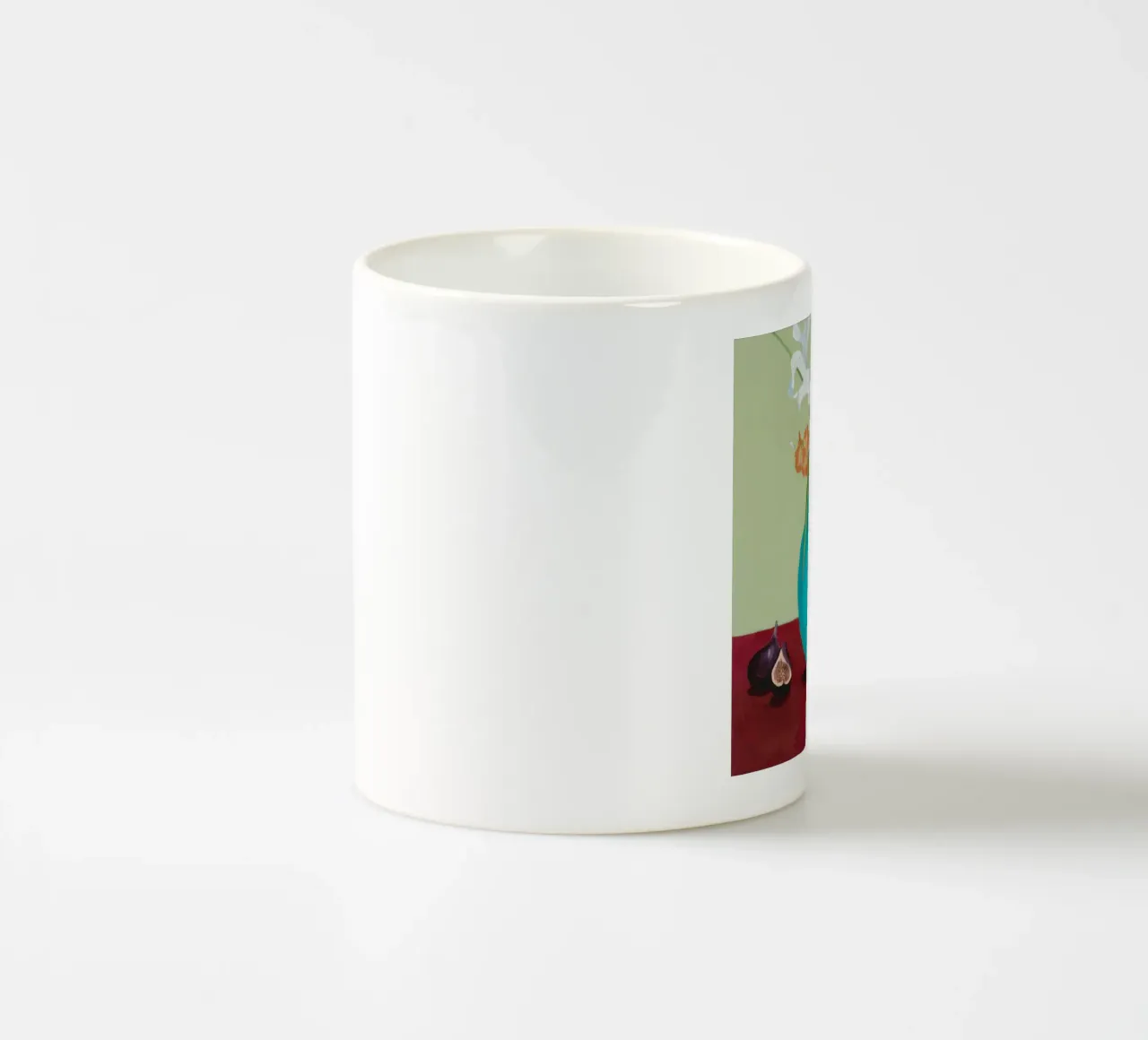 Fichi a fiore d'acqua tazza in ceramica da Opal Strokes