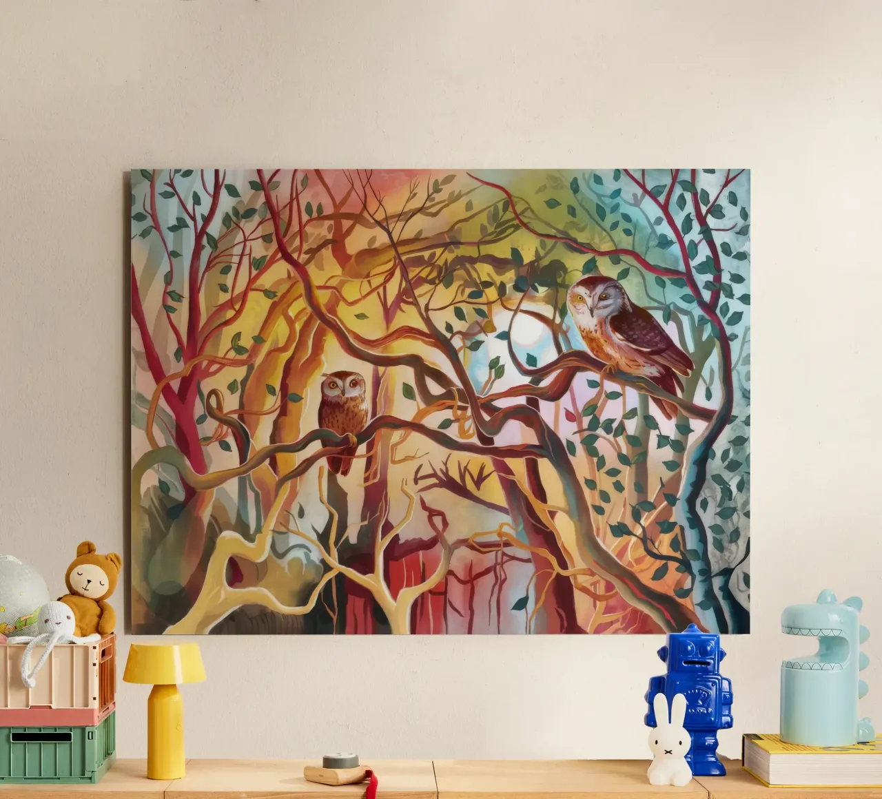 Orchestra della Voliera d'Autunno alluminio dibond da Dream Spectrum