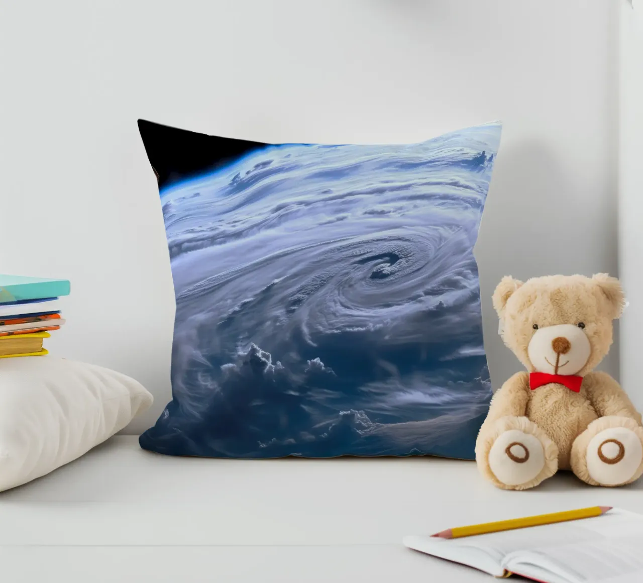 tempesta di terra cuscino da space words
