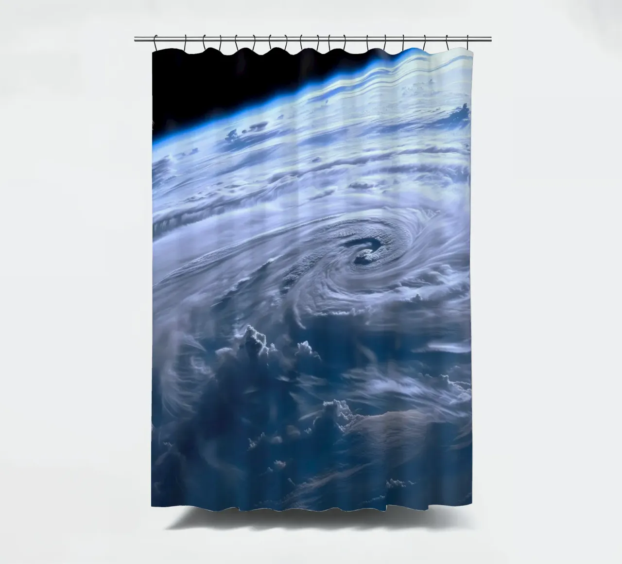 tempesta di terra tenda da doccia da space words
