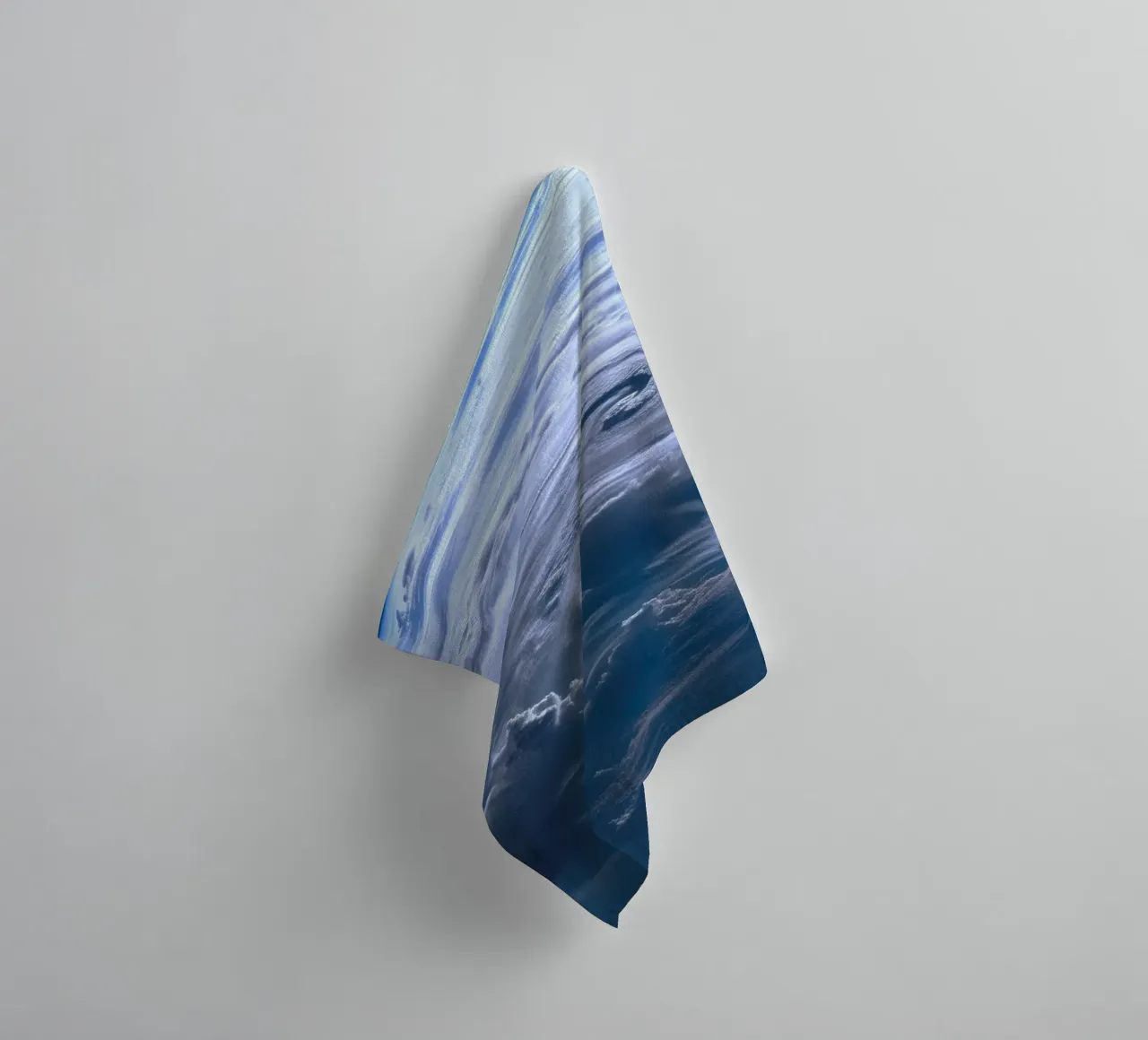 tempesta di terra asciugamano da bagno da space words