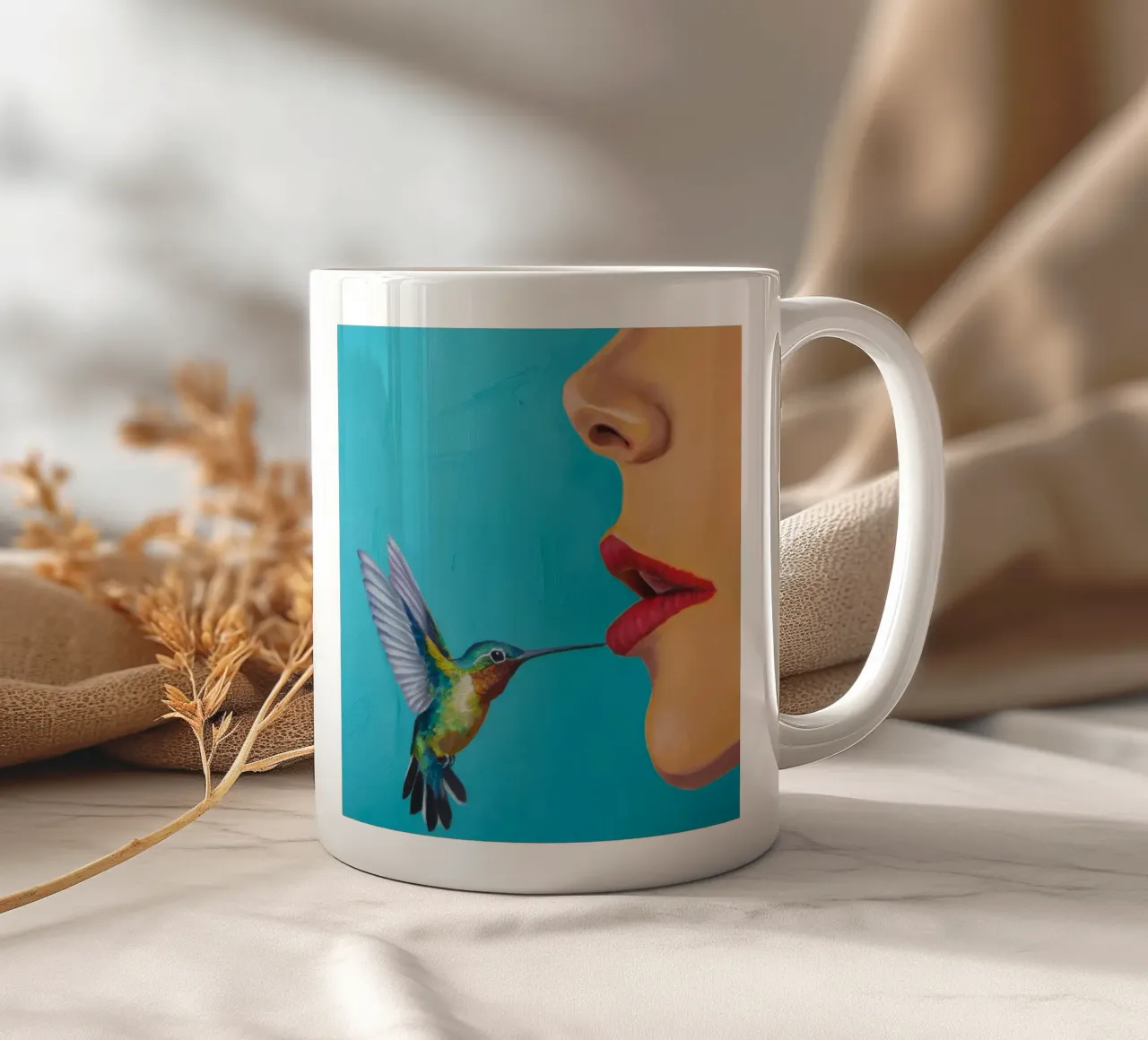 Tonalità bacio di nettare tazza in ceramica da Infinite Chroma