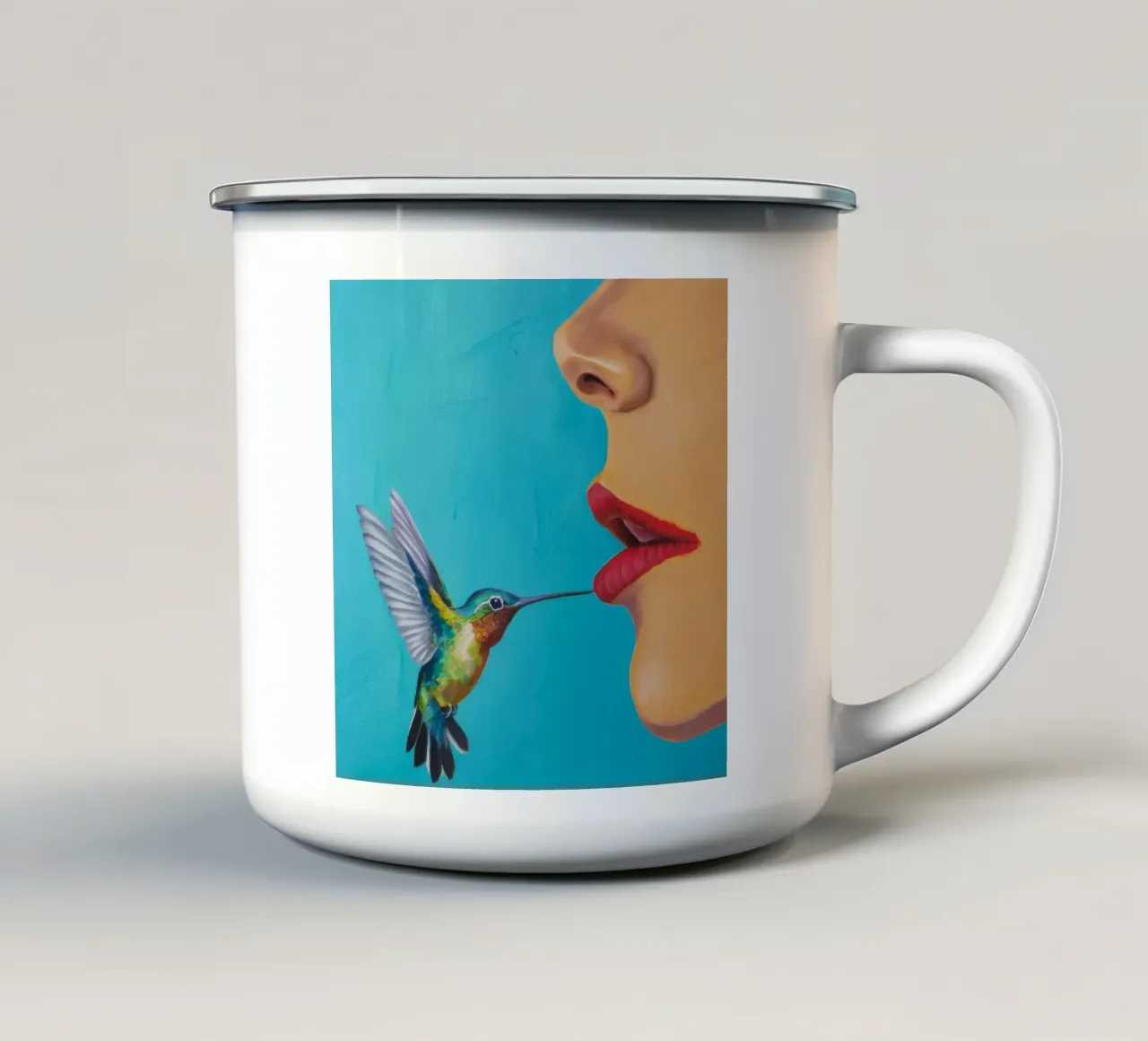 Tonalità bacio di nettare tazza in smalto da Infinite Chroma